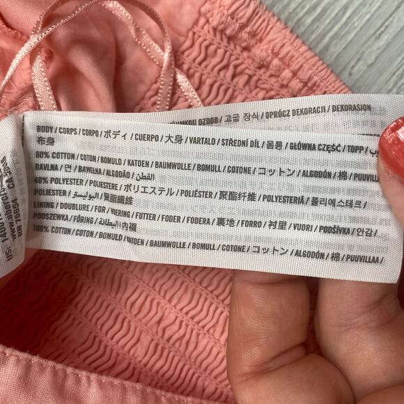 Abercrombie & Fitch Women's Pink Puff Sleeve Crop Top Size Small - Picture 9 of 10